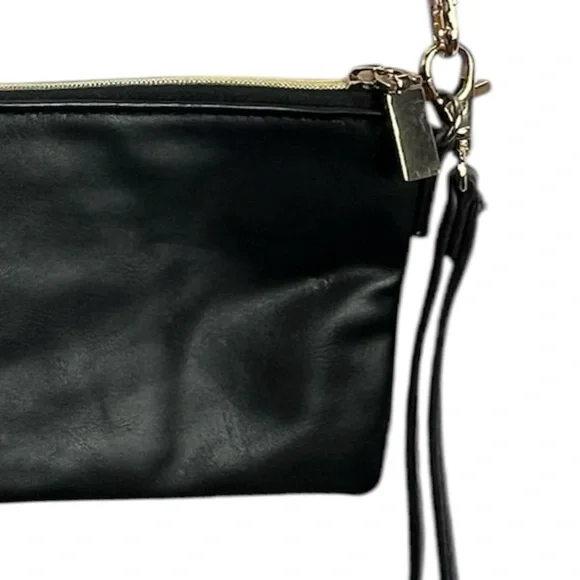 Kelly & Katie Leopard Print Calf Hair Crossbody Bag Wristlet Clutch - Picture 5 of 12